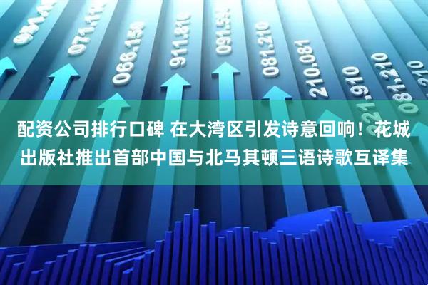 配资公司排行口碑 在大湾区引发诗意回响！花城出版社推出首部中国与北马其顿三语诗歌互译集
